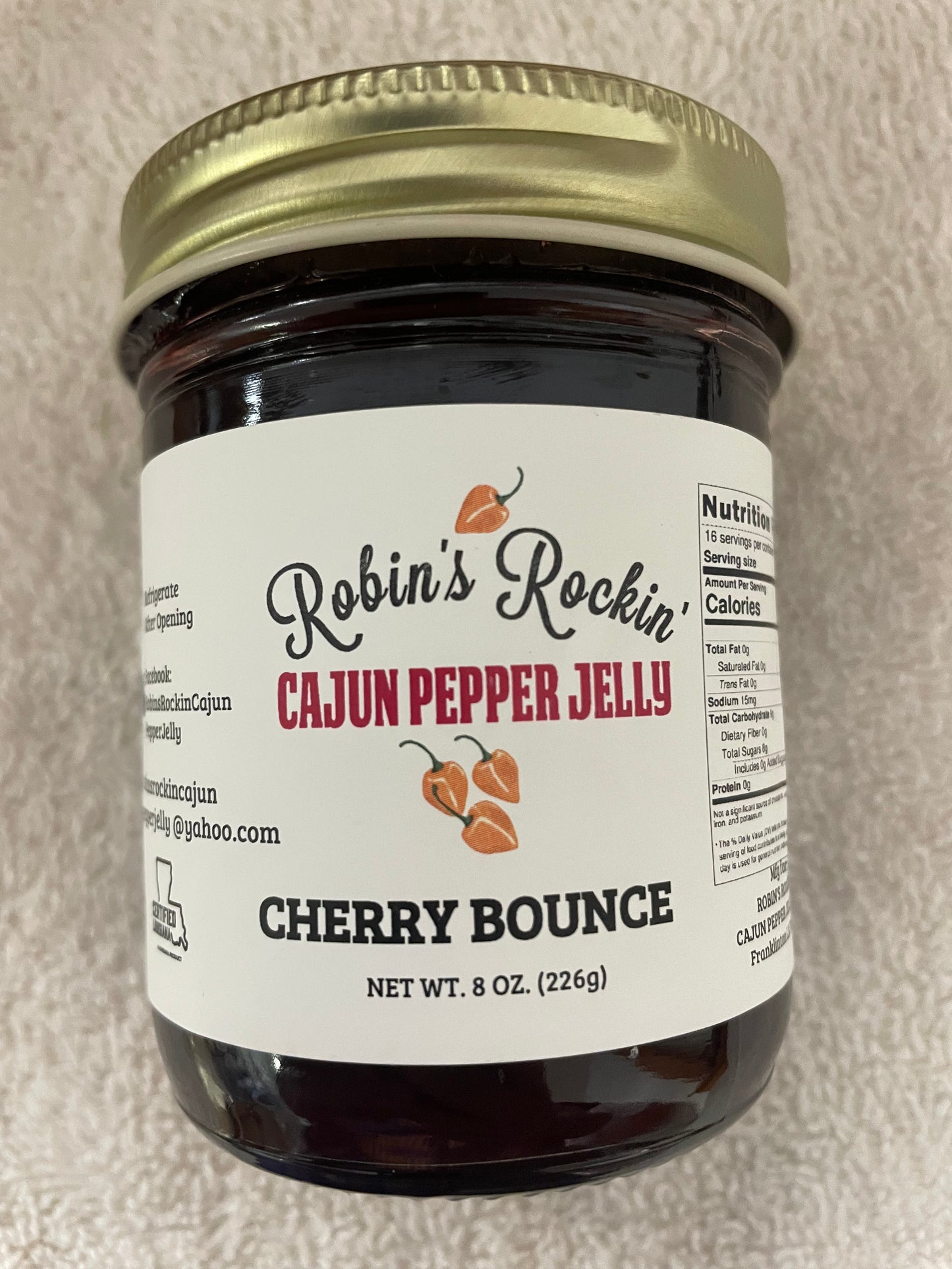 Cherry Bounce Flavored Pepper Jelly