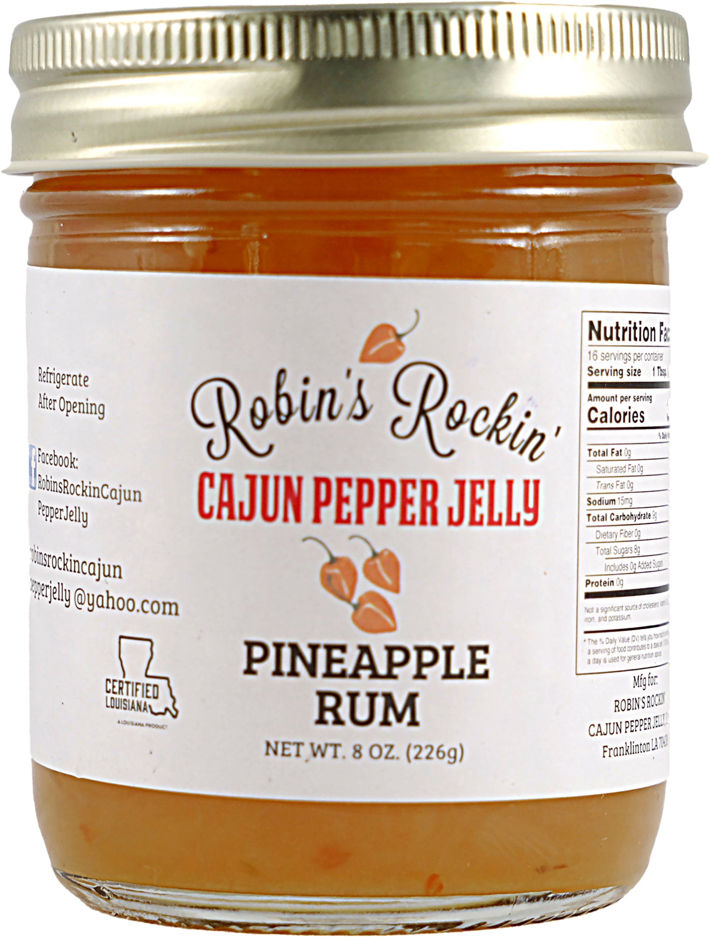 Pineapple Rum Pepper Jelly