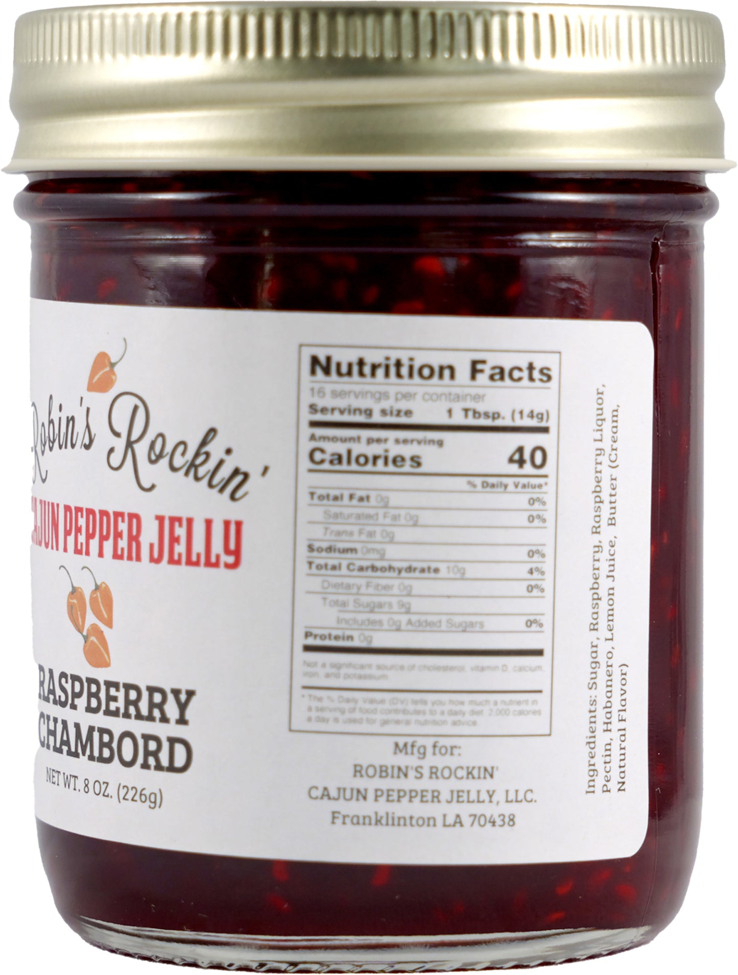 Raspberry Chambord Pepper Jelly